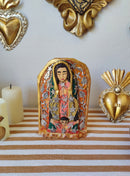 Petita – Our Lady of Guadalupe Hand-Carved Virgencita with Milagritos