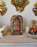 Lady of Guadalupe Reaplandor – Hand-Carved Virgencita with Milagritos