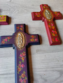Antique Milagritos Virgensita Cross