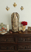 Magnífica – Our Lady of Guadalupe Hand-Carved Virgencita with Milagritos