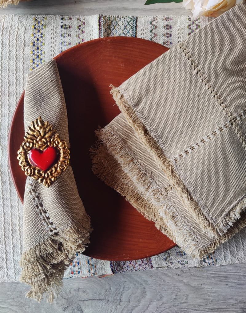 Napkin Set: Corazon Sagrado