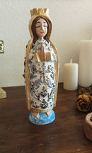 Lady of Fátima – Hand-Carved Virgencita with Milagritos
