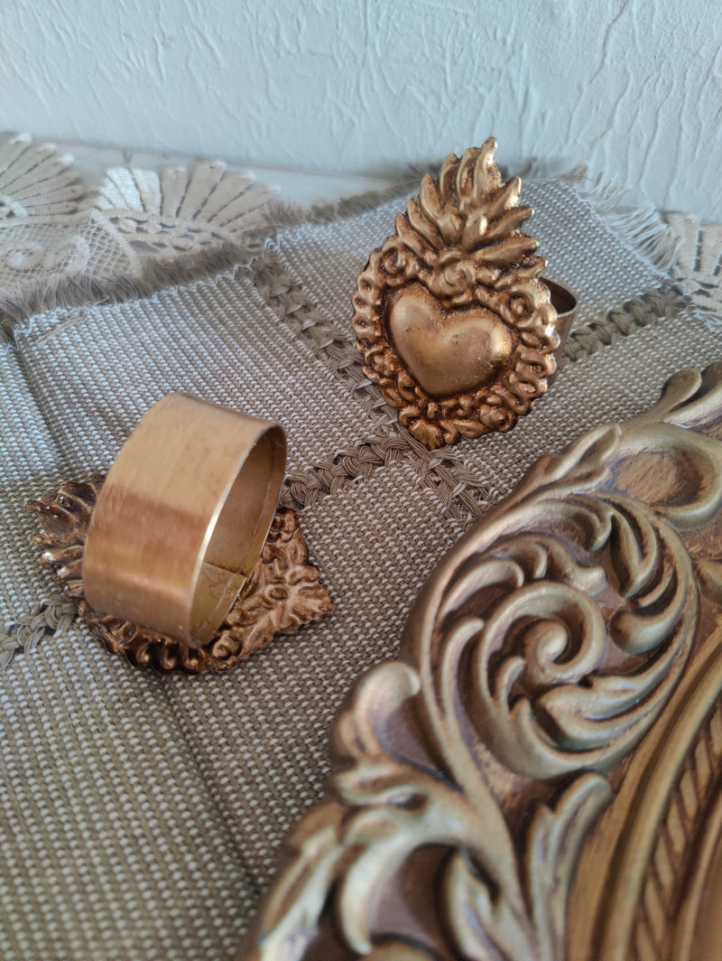 Golden Corazon Napkin Set