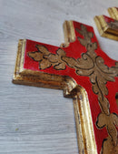 Oro Santo Antique Gold Leaf Cross