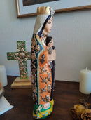 Lady of the Apocalypse – Hand-Carved Virgencita with Milagritos