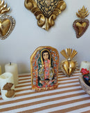 Petita – Our Lady of Guadalupe Hand-Carved Virgencita with Milagritos