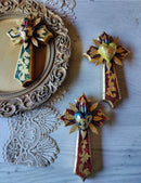 Antique Gold Leaf Cross