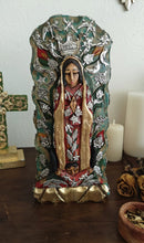 Lady of Guadalupe – Hand-Carved Virgencita with Milagritos