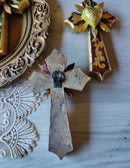 Antique Gold Leaf Cross