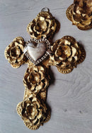 Regina Gold Leaf Cross