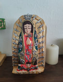 Petita – Our Lady of Guadalupe Hand-Carved Virgencita with Milagritos