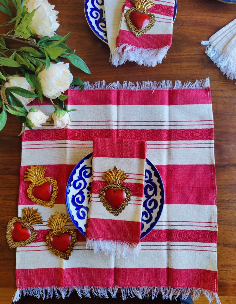 Napkin set: Rojo Oaxaca