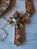 Antique Gold Leaf Cross