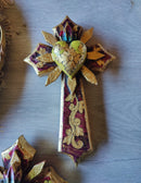 Antique Gold Leaf Cross