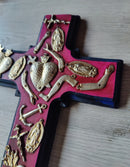 Antique Milagritos Virgensita Cross