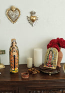 Petita – Our Lady of Guadalupe Hand-Carved Virgencita with Milagritos
