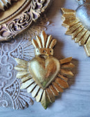 Sacred heart luz Gold & Silver Leaf