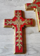 Oro Santo Antique Gold Leaf Cross