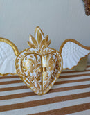 Mirror Corazon con Alas Magico Gold