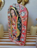 Lady of Guadalupe Reaplandor – Hand-Carved Virgencita with Milagritos