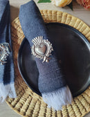 Napkin Set: Midnight Black