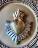 Sacred heart luz Gold & Silver Leaf