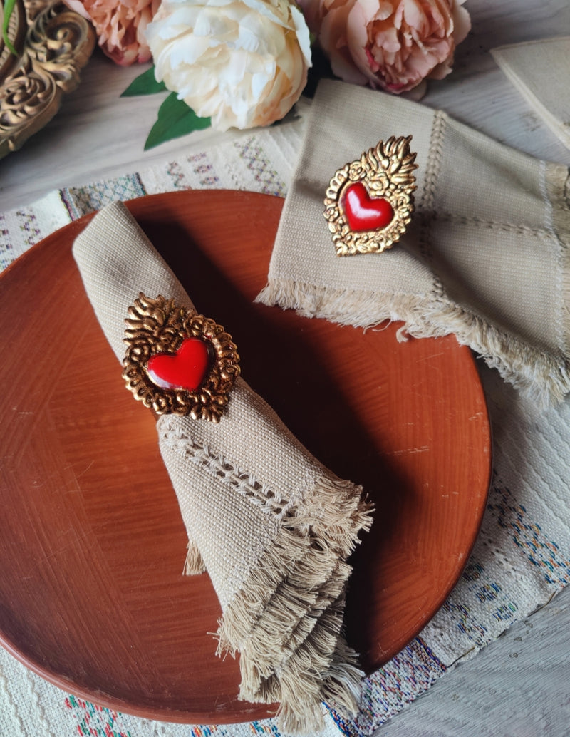 Napkin Set: Corazon Sagrado