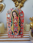 Lady of Guadalupe Reaplandor – Hand-Carved Virgencita with Milagritos