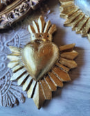 Sacred heart luz Gold & Silver Leaf