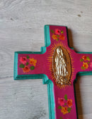 Antique Milagritos Virgensita Cross