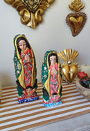 Lady of Guadalupe Bulto  Small– Hand-Carved Virgencita with Milagritos )