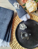 Napkin Set: Midnight Black