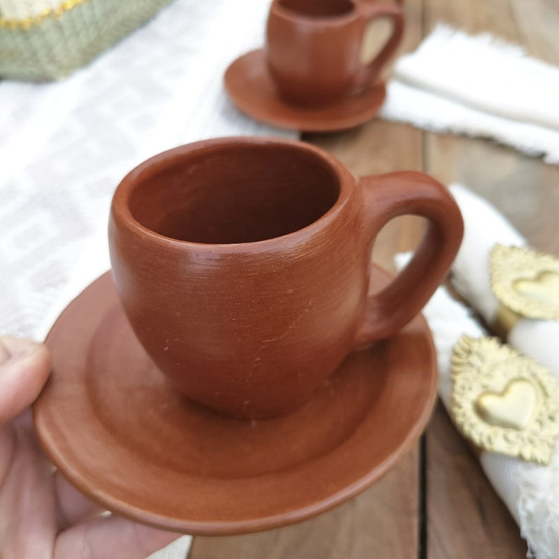 Barro Rojo: Saucer and Mug Set