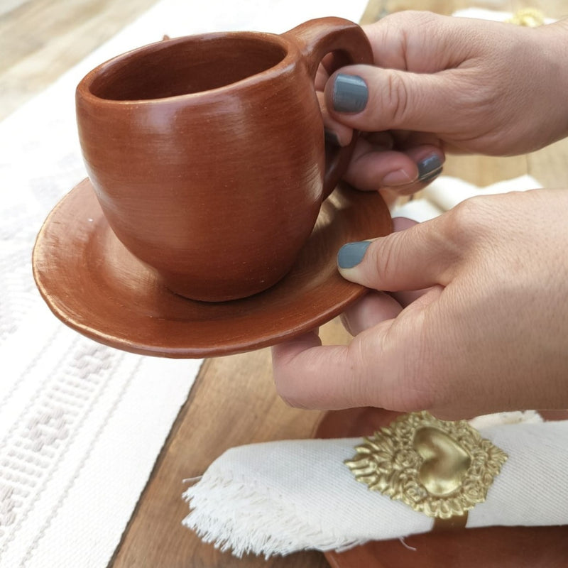 Barro Rojo: Saucer and Mug Set