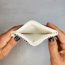 Handwoven Coin Bag: Diamond Flower