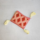 Handwoven Coin Bag: Diamond Flower