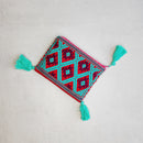 Handwoven Coin Bag: Diamond Flower