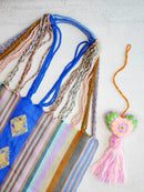 Handwoven Cotton Tote Bag with Artisanal Tassel