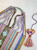 Handwoven Cotton Tote Bag with Artisanal Tassel