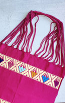 Handwoven Cotton Tote Bag: Large Diamonds
