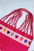 Handwoven Cotton Tote Bag: Large Diamonds