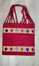 Handwoven Cotton Tote Bag: Large Diamonds