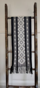 Handwoven Table Runner: Diamond Pattern