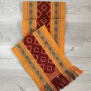 Handwoven Table Runner: Diamond Pattern