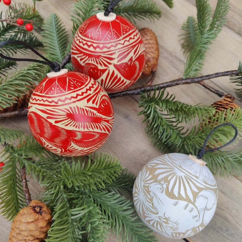 Jicara Ornaments Set of 2
