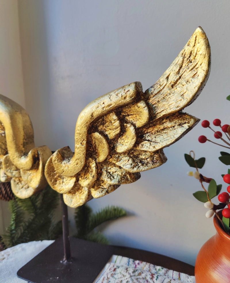 Wooden wings w/base