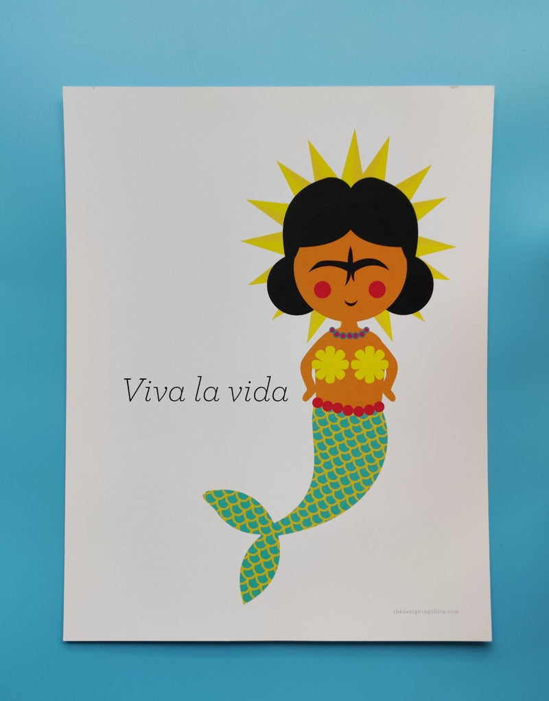 Art Print: Viva la Vida Mermaid