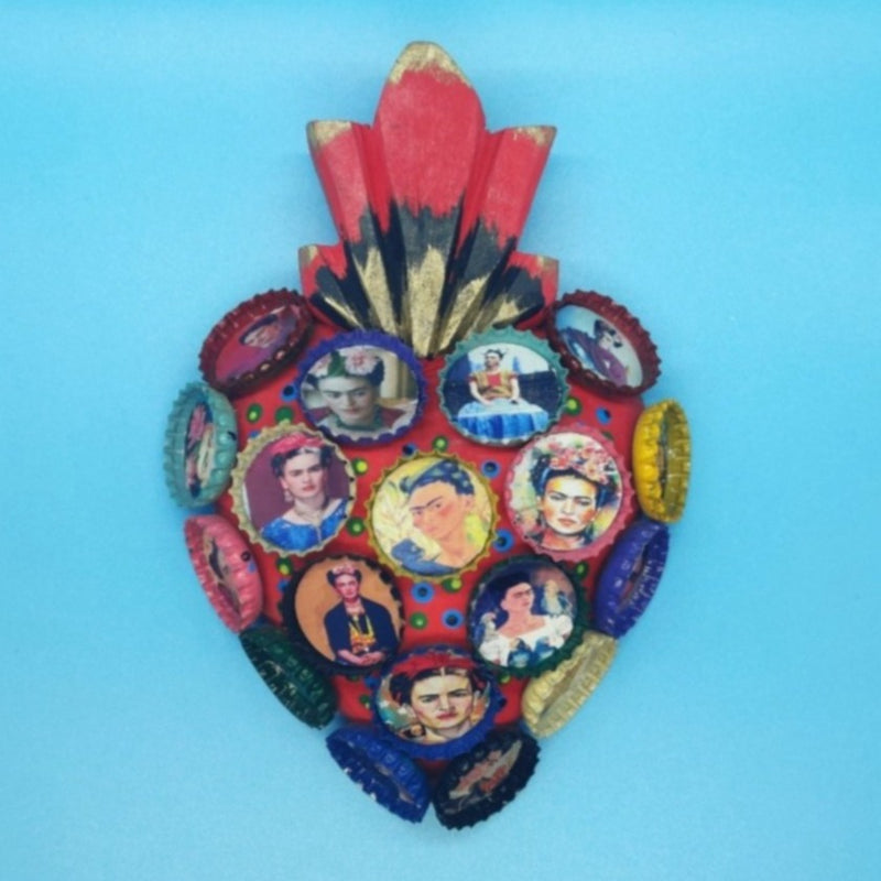 Corazon Sagrado with Bottle Caps medium