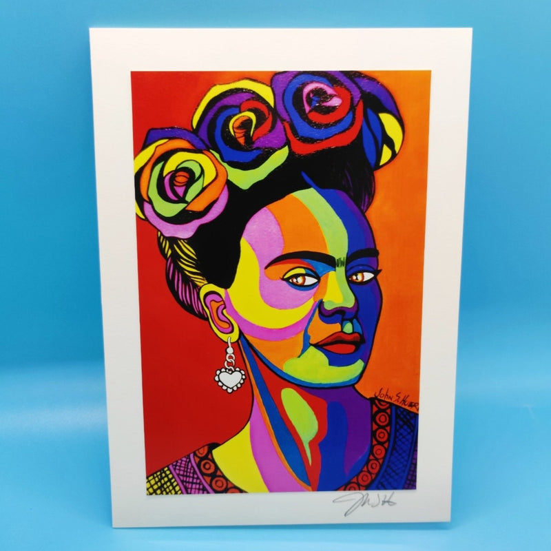 Greeting Card: Frida Pop Art