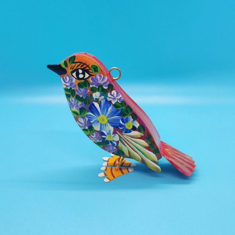 Decorative Bird with Flowers